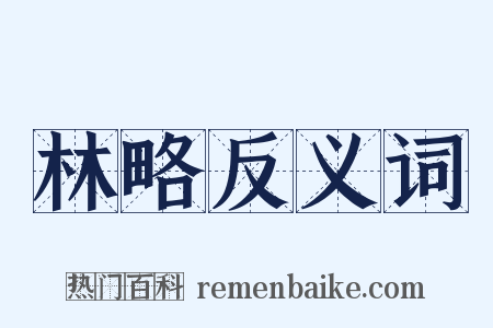 林略反义词是什么意思的图片